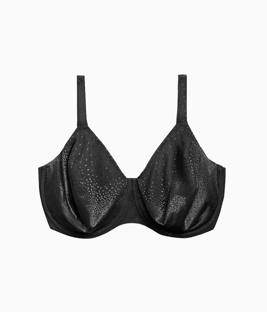 Back Appeal® H-K Cup Underwire Bra: Black