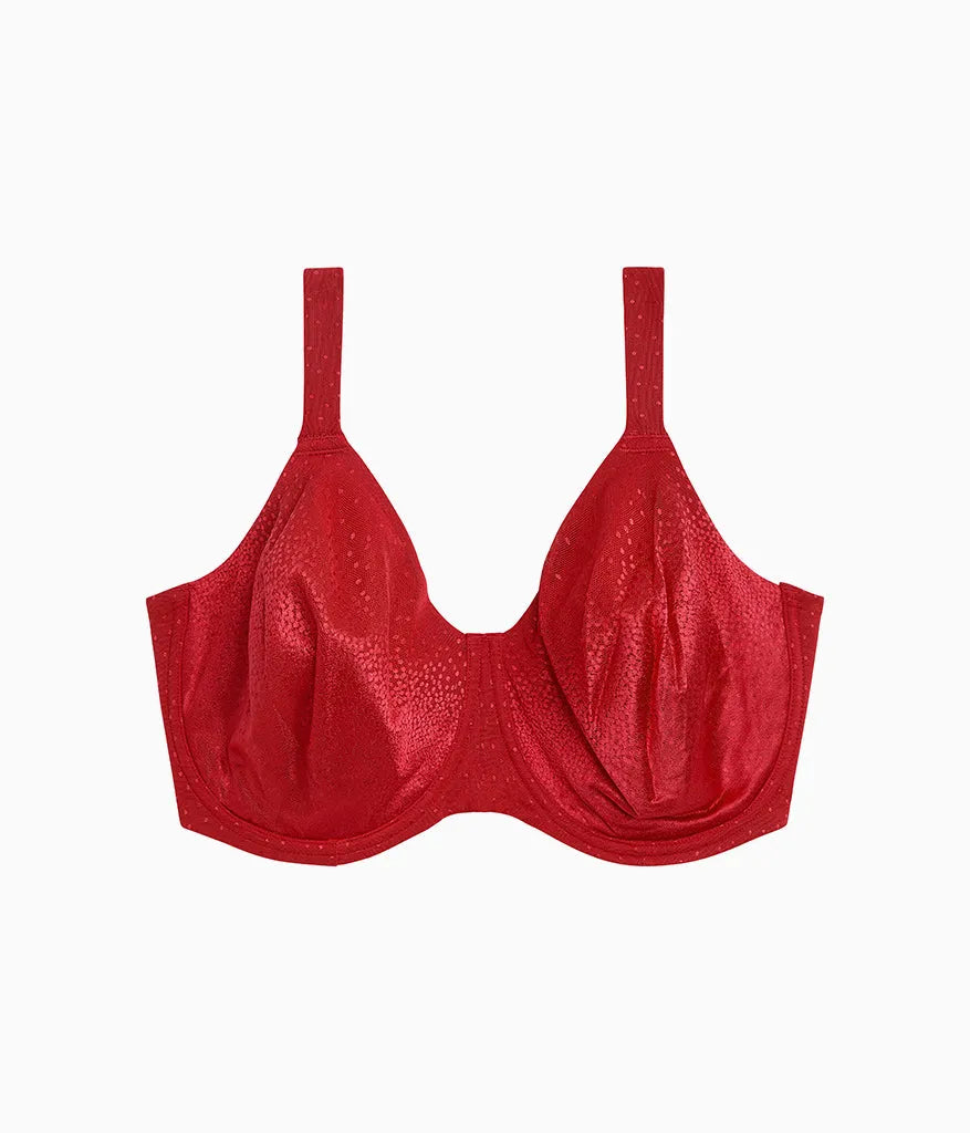 Back Appeal® H-K Cup Underwire Bra: Regina Red