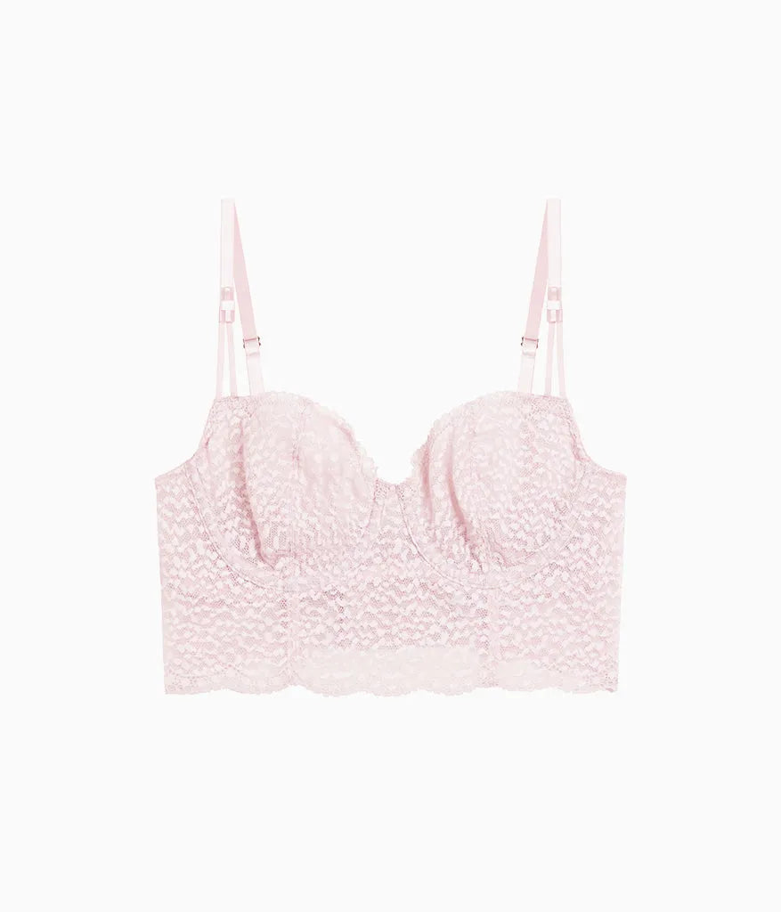 Untamed Demi Longline Bra: Rose Smoke