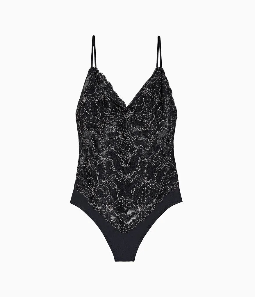 Feeling Famous Bodysuit: Night/Angel Wing