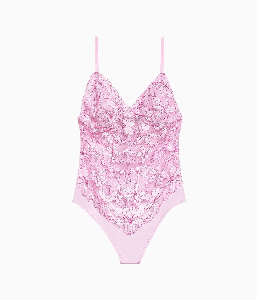 Feeling Famous Bodysuit: Pink Lavender/Very Berry