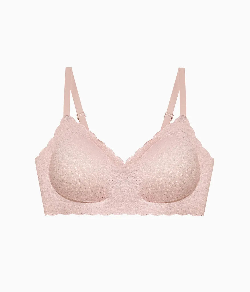 b.wow'd Lace Wire Free Bra: Blush Pink