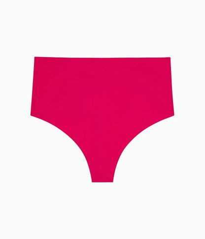 b.bare Hi-Waist Thong: Cerise