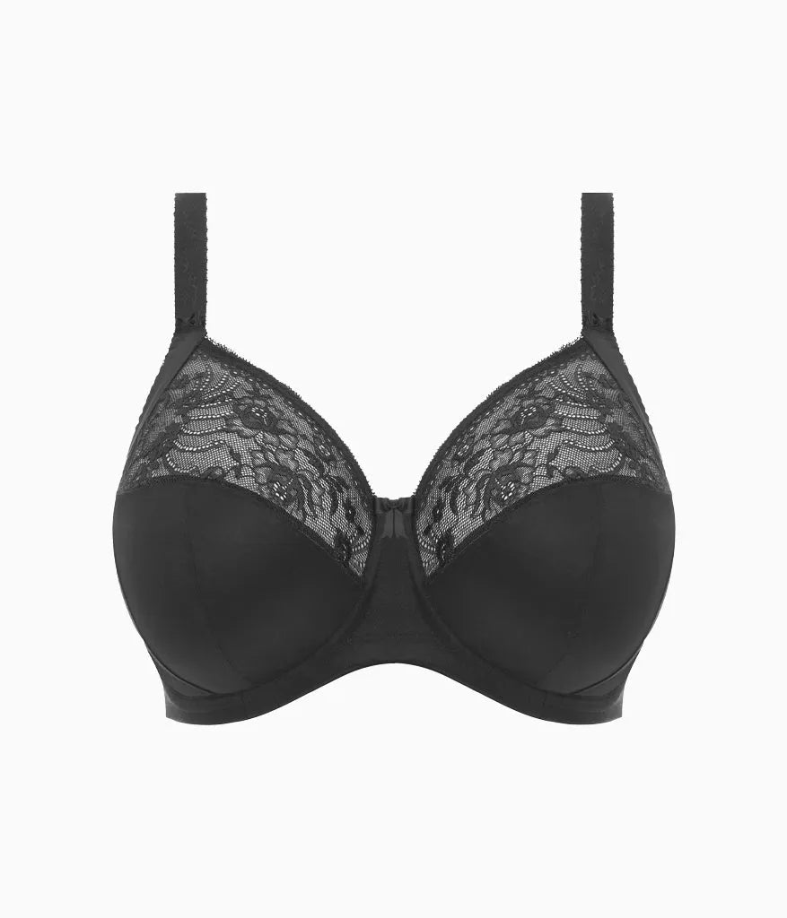 Morgan Stretch Banded Underwire Bra: Black