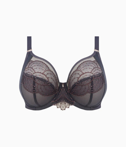 Priya Plunge Underwire Bra: Storm