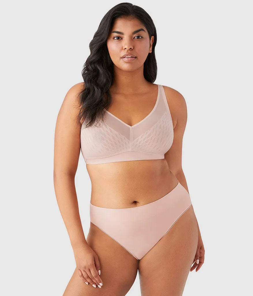 Elevated Allure Wire Free Bra: Rose Dust