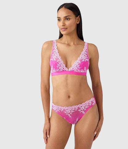 Embrace Lace® Wire Free Bralette: Wild Azalea/Cradle Pink
