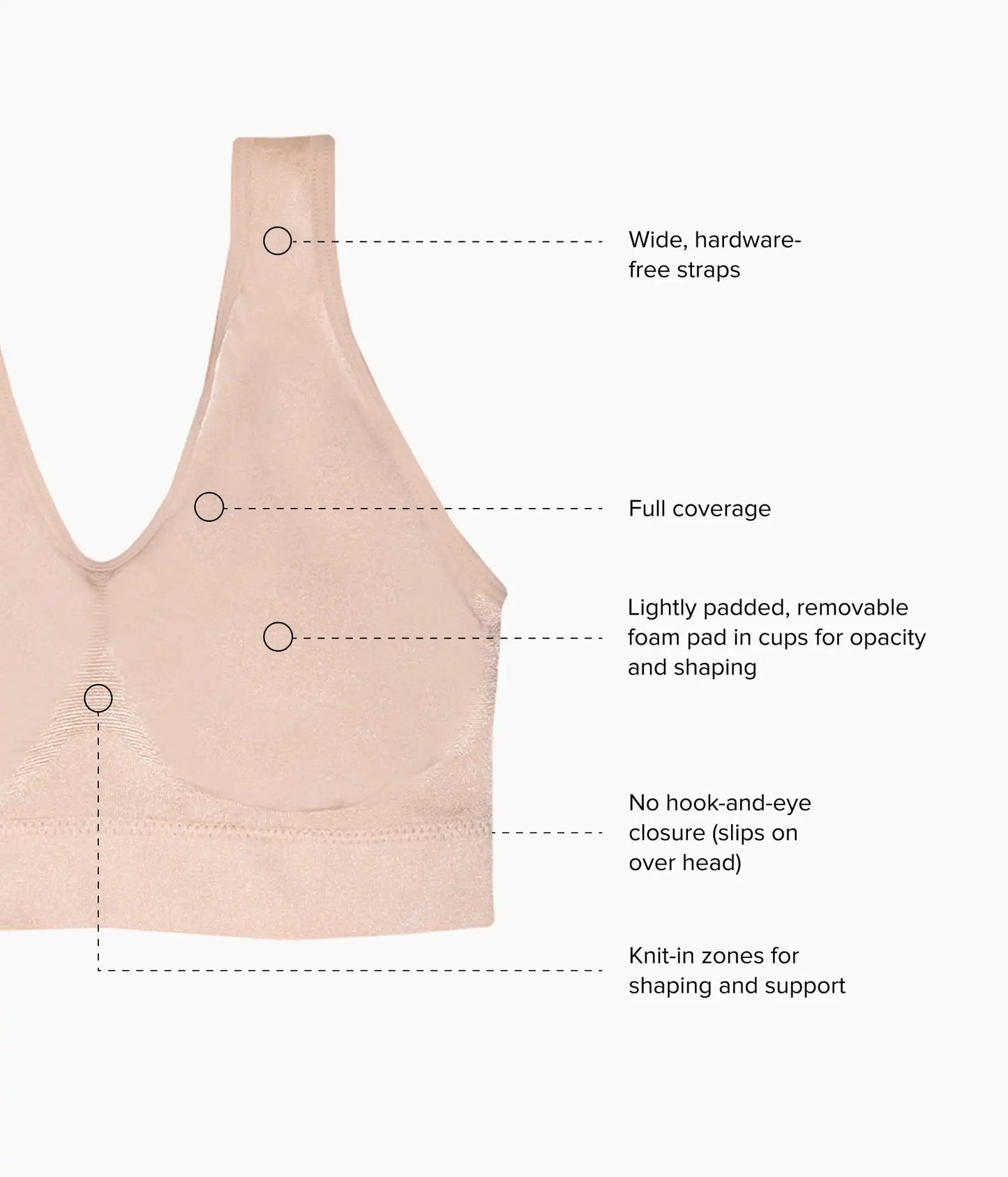B-Smooth® Wire Free Bralette: Rose Dust