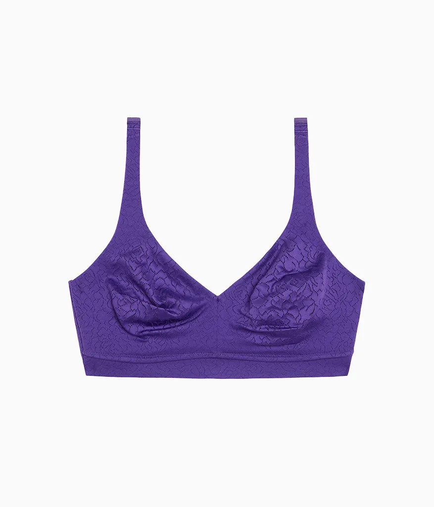 Inside Job™ Wire Free Bra: Purple Indigo