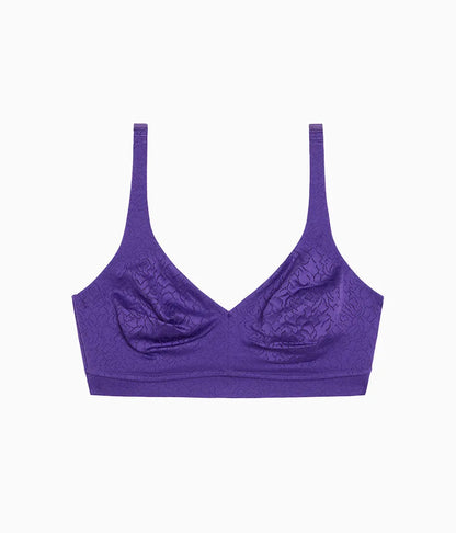 Inside Job™ Wire Free Bra: Purple Indigo