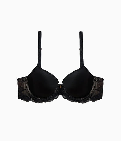 Vivid Attraction T-Shirt Bra: Black