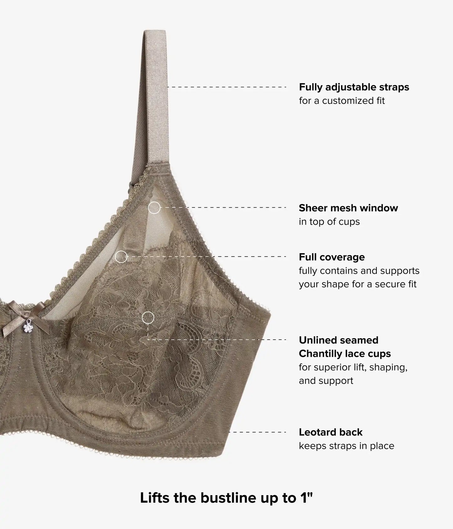 Retro Chic Full Figure Underwire Bra: Bungee Cord