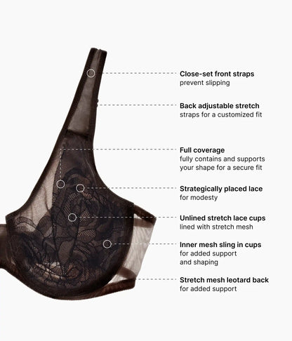 Stark Beauty Underwire Bra: Black