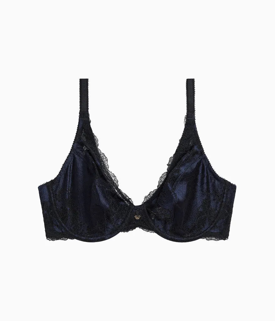 Modern Affair Plunge Underwire Bra: Night Sky/Black