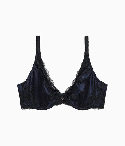Modern Affair Plunge Underwire Bra: Night Sky/Black