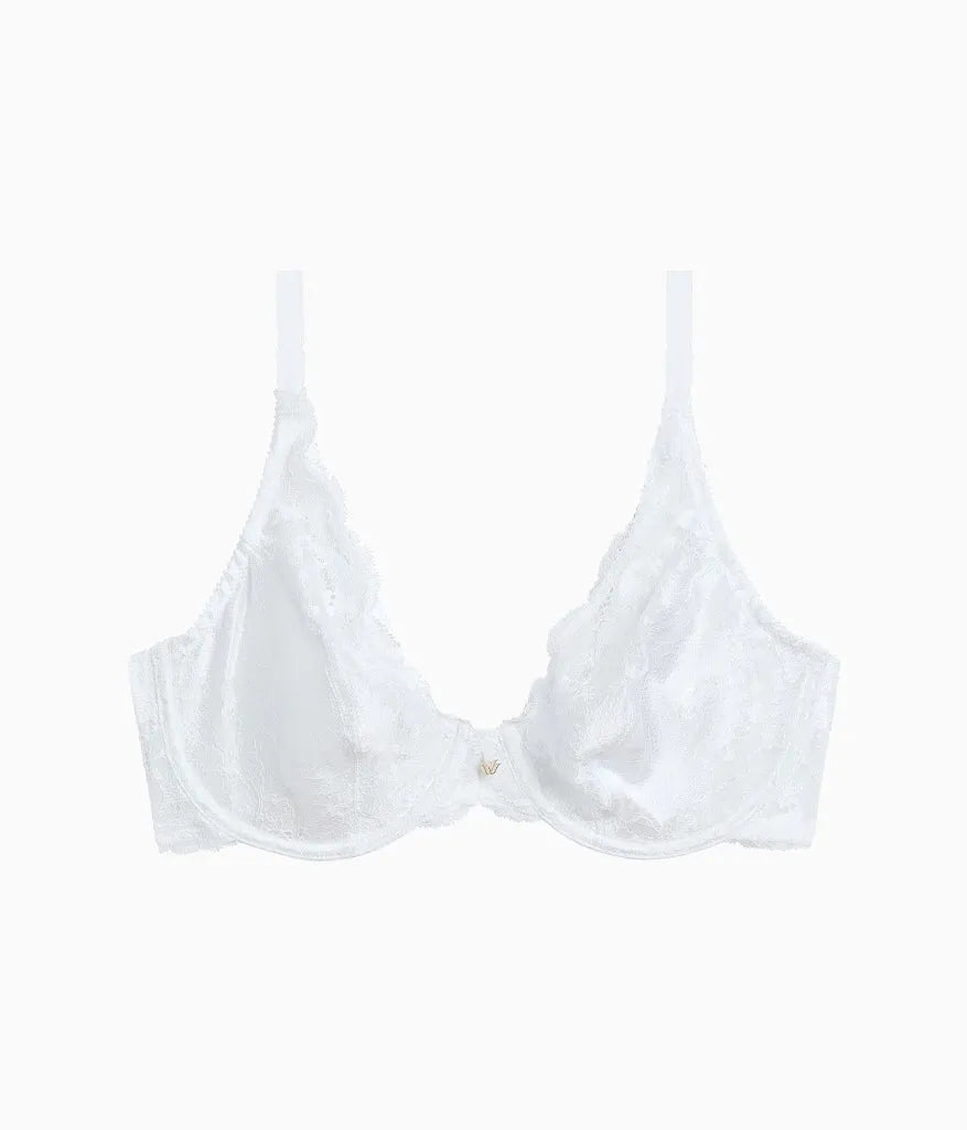 Modern Affair Plunge Underwire Bra: White