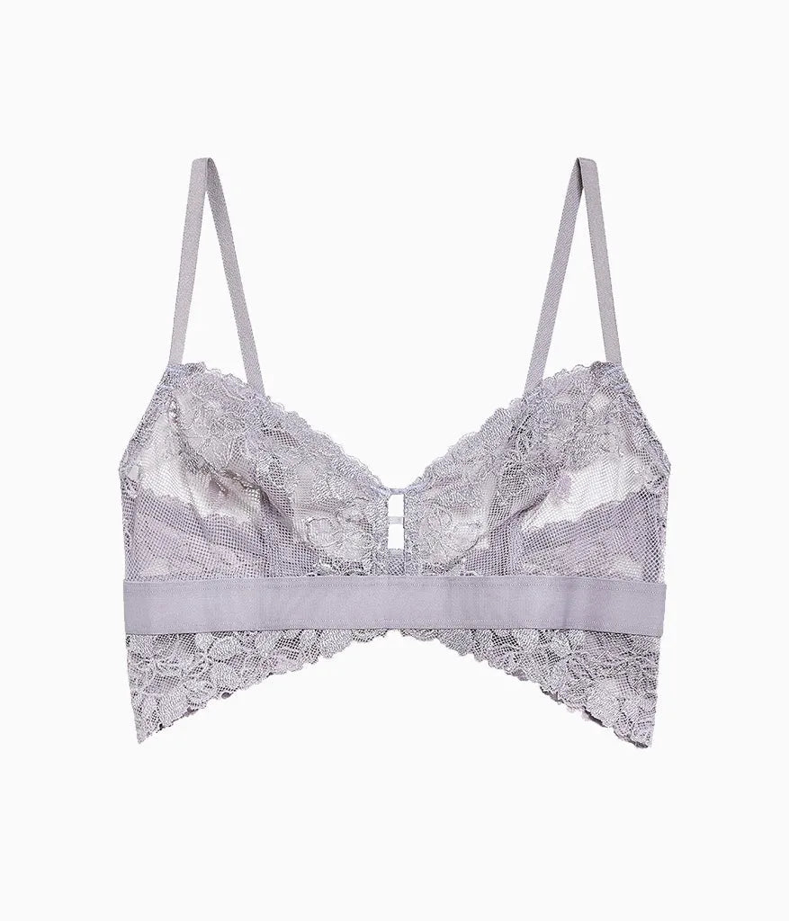 Opening Act Bralette: Minimal Gray