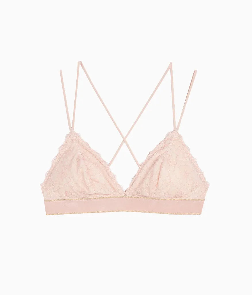Lace Encounter Bralette: Rose Smoke