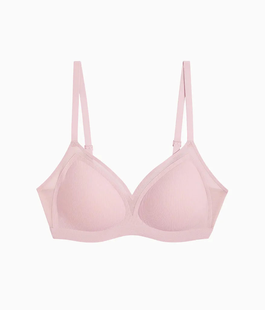 b.wow'd Modern Wire Free Bra: Blush Pink