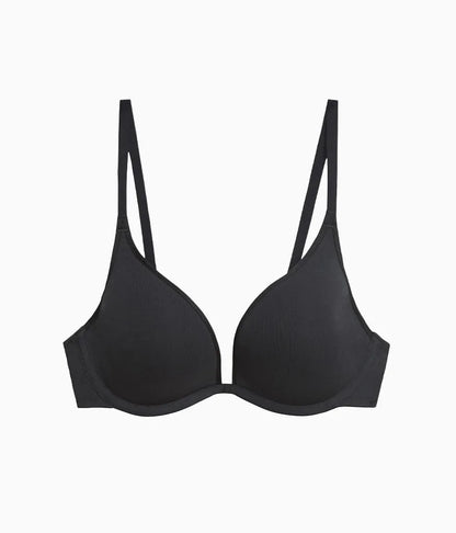Cotton To A Tee Plunge T-Shirt Bra: Night
