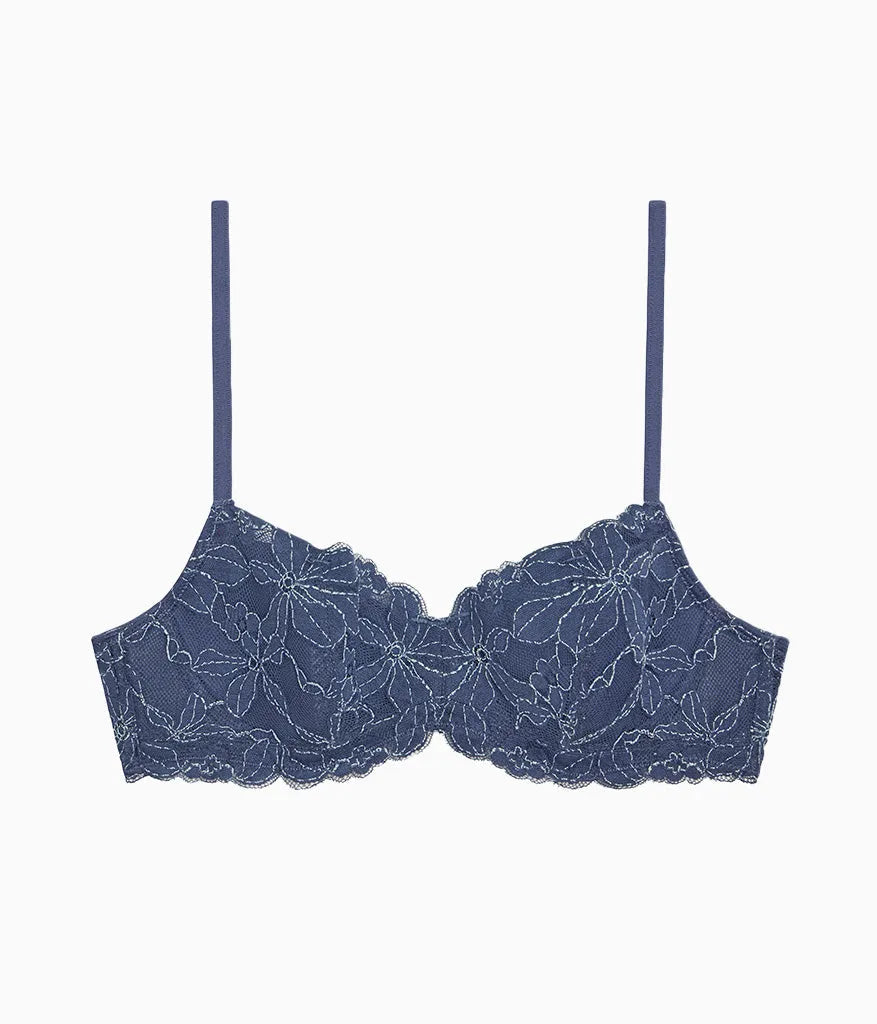 Feeling Famous Balconette Contour Bra: Crown Blue/ Blue Glow