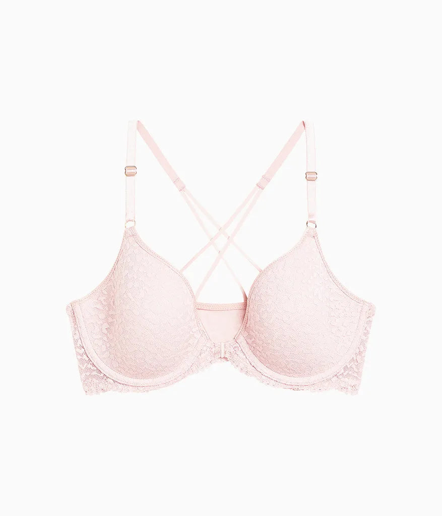 Untamed Front Close T-Shirt Bra: Rose Smoke