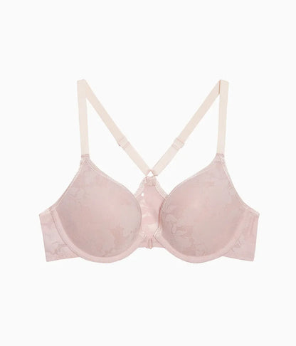 Shadow Scene Front Close Push Up Bra: Blush Pink