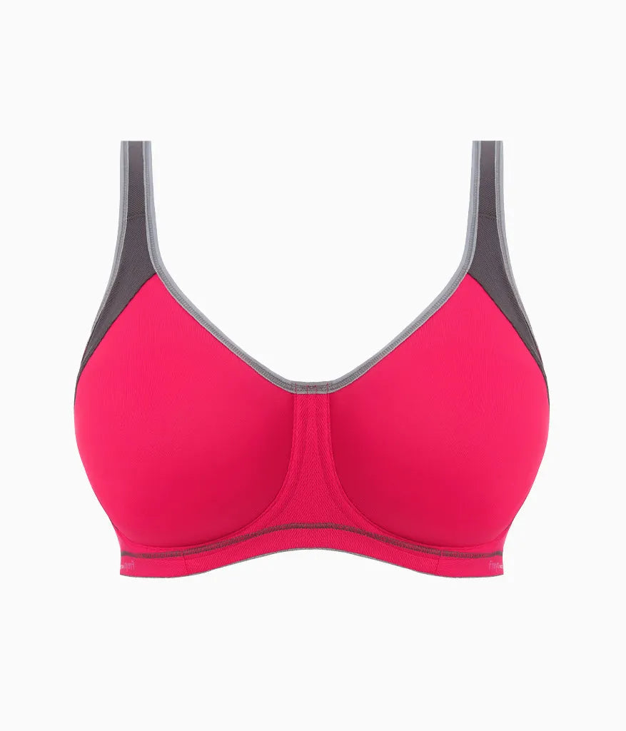 Freya Sonic Sport Underwire Spacer Bra: Hot Crimson