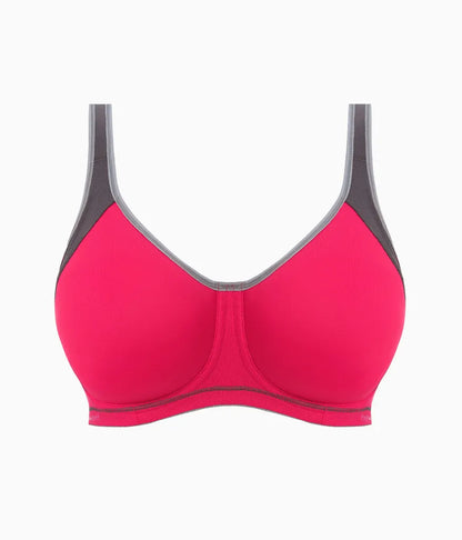 Freya Sonic Sport Underwire Spacer Bra: Hot Crimson