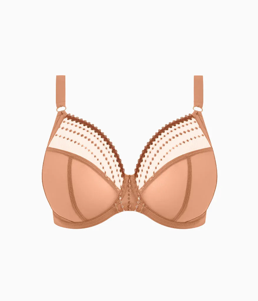 Matilda Underwire Plunge Bra: Cafe Au Lait