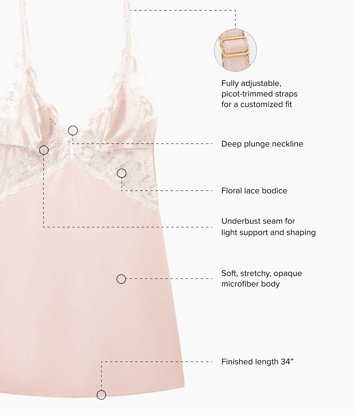 Modern Affair Chemise: Rose Dust/Angel Wing