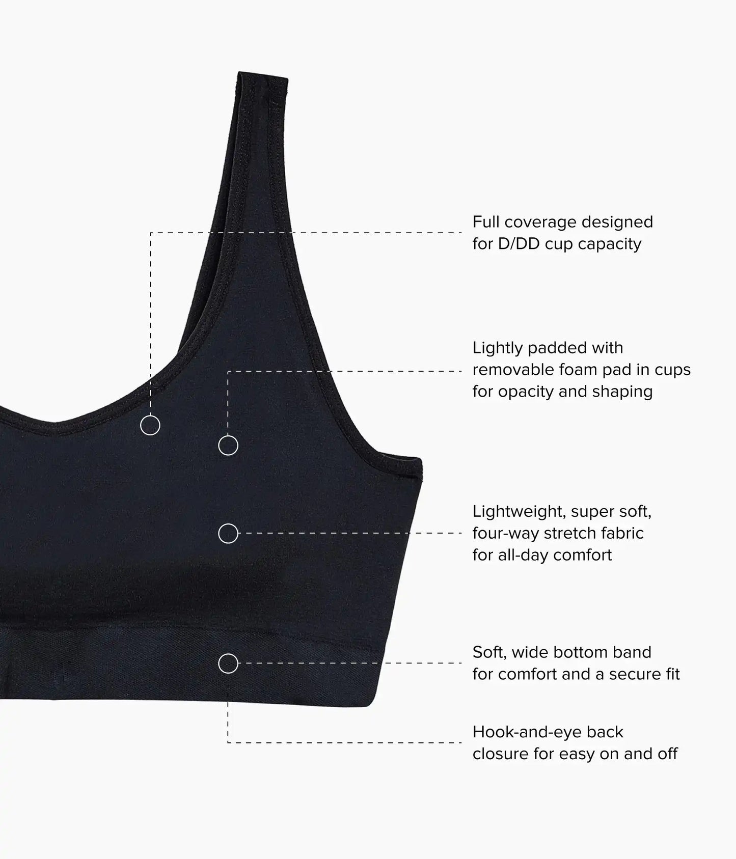 Feeling Flexible Bralette: Black