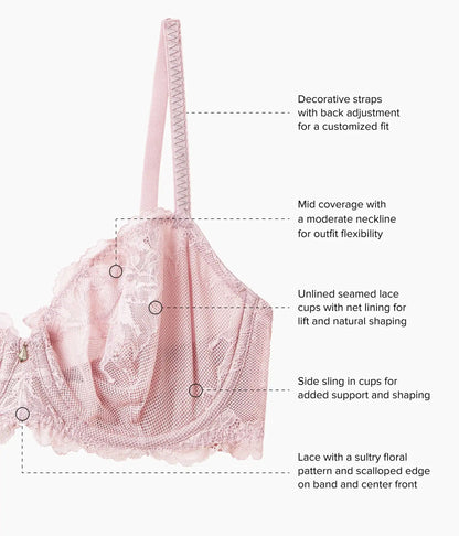 Vivid Attraction Underwire Bra: Woodrose