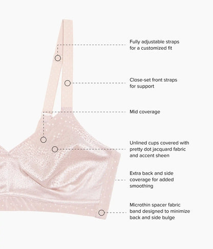 Back Appeal® Wire Free Bra: Rose Dust
