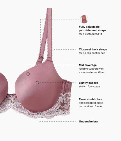 Modern Affair T-Shirt Bra: Rose Brown/Cradle Pink
