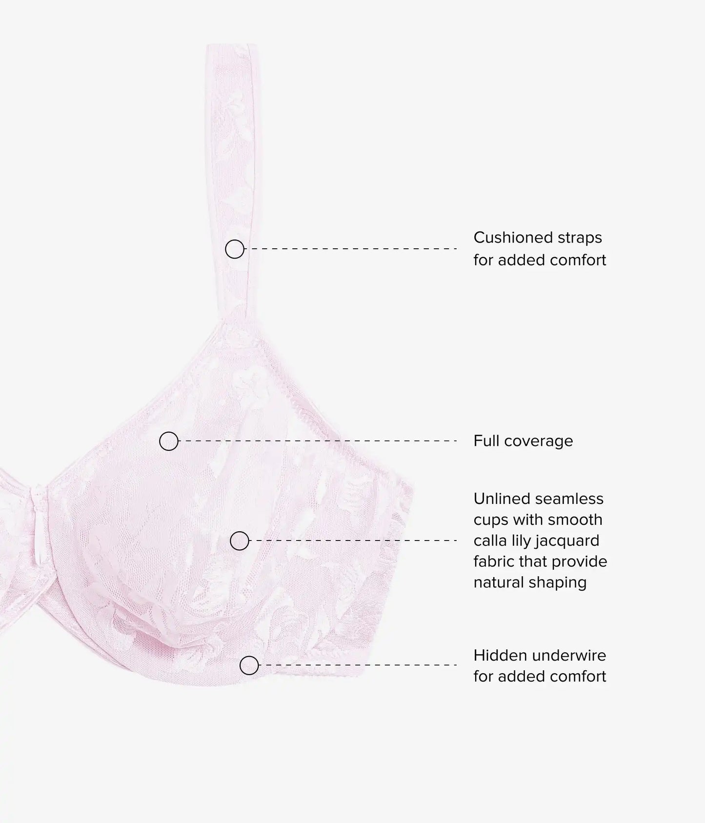 Awareness Underwire Bra: Cradle Pink