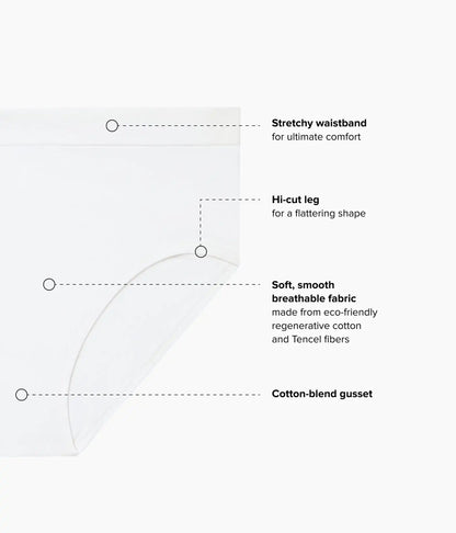 B-Smooth® Natural Hi-Cut: White