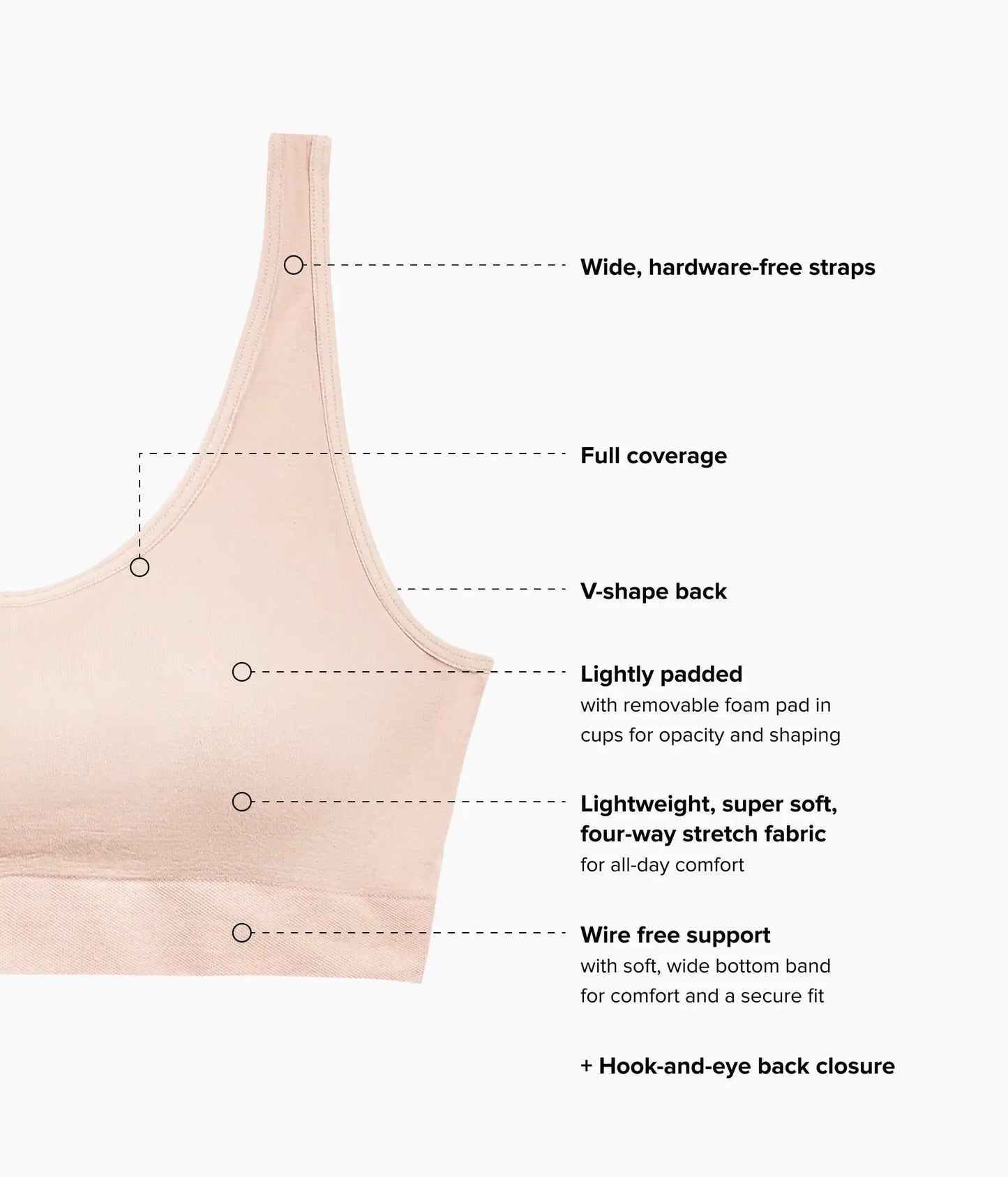 Feeling Flexible Bralette: Rose Dust