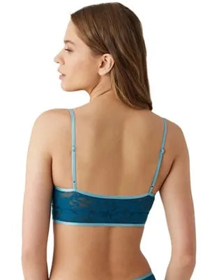Shadow Scene Bralette: Blue Coral