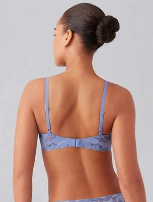Feeling Famous Balconette Contour Bra: Rose Smoke/White