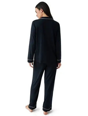 Lease to Lounge Pajama Set: Black