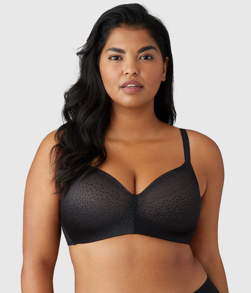 Back Appeal® Wire Free T-Shirt Bra: Black