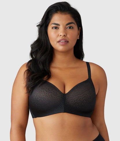Back Appeal® Wire Free T-Shirt Bra: Black