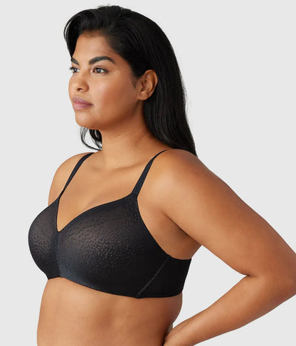 Back Appeal® Wire Free T-Shirt Bra: Black